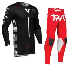 Thor Sport Riot Black Red Kit Combo