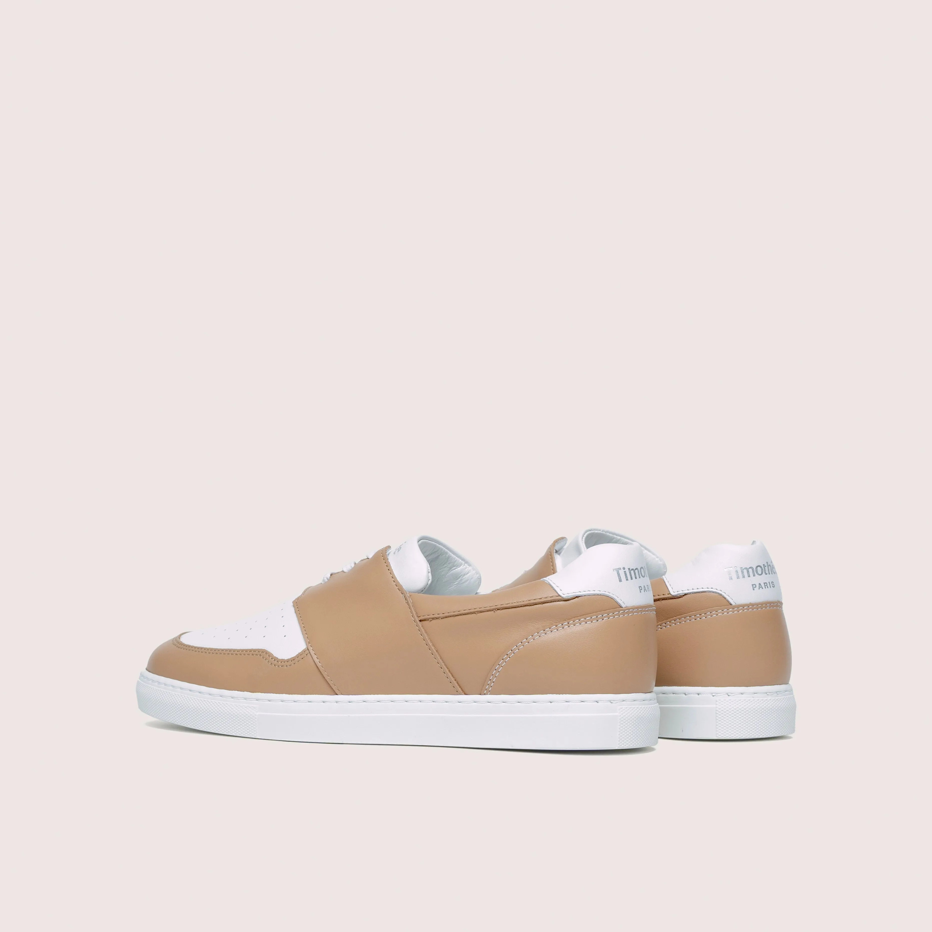 Timothée Paris PYLA Tan Leather Sneakers